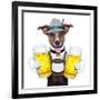 Oktoberfest Dog-Javier Brosch-Framed Photographic Print