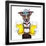 Oktoberfest Dog-Javier Brosch-Framed Photographic Print