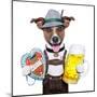 Oktoberfest Dog-Javier Brosch-Mounted Art Print