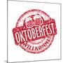 Oktoberfest Grunge Rubber Stamp-oxlock-Mounted Art Print