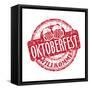 Oktoberfest Grunge Rubber Stamp-oxlock-Framed Stretched Canvas