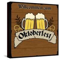 Oktoberfest Retro Poster-radubalint-Stretched Canvas