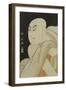 Okubi-E Portrait of the Actor Sawamura Sojuro III in the Role of Taira No Kiyomori-Kunimasa-Framed Giclee Print