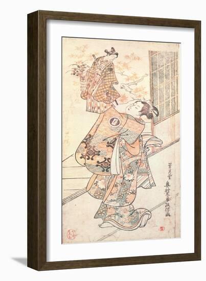Okumara the Puppeteer-Kano Masanobu-Framed Giclee Print