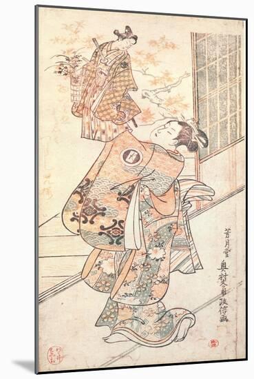 Okumara the Puppeteer-Kano Masanobu-Mounted Giclee Print