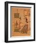 Okumura Masanobu No Kakejiku O Miru Yujo-Suzuki Harunobu-Framed Giclee Print