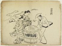 Three Sake Tasters. 1710-Okumura Masanobu-Giclee Print