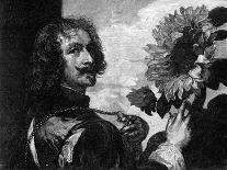 Anthony Van Dyck, Self-Portrait with a Sunflower, C1633-1641-OL Lacour-Giclee Print
