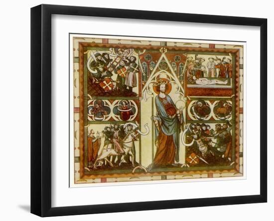 Olaf II Haraldsson Also Known as Saint Olaf King of Norway-null-Framed Art Print