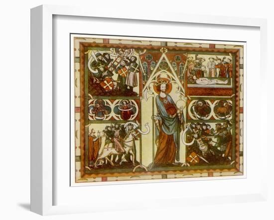 Olaf II Haraldsson Also Known as Saint Olaf King of Norway-null-Framed Art Print