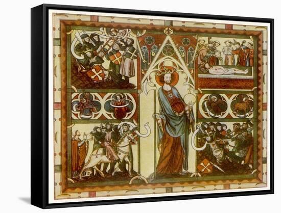 Olaf II Haraldsson Also Known as Saint Olaf King of Norway-null-Framed Stretched Canvas