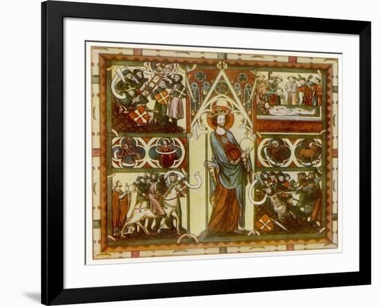 Olaf II Haraldsson Also Known as Saint Olaf King of Norway-null-Framed Art Print