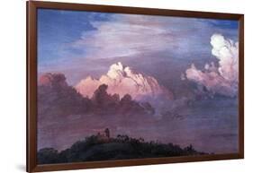 Olana in the Clouds-Frederic Edwin Church-Framed Art Print