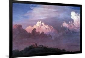 Olana in the Clouds-Frederic Edwin Church-Framed Art Print