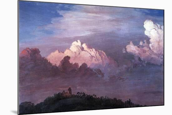 Olana in the Clouds-Frederic Edwin Church-Mounted Art Print