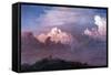 Olana in the Clouds-Frederic Edwin Church-Framed Stretched Canvas