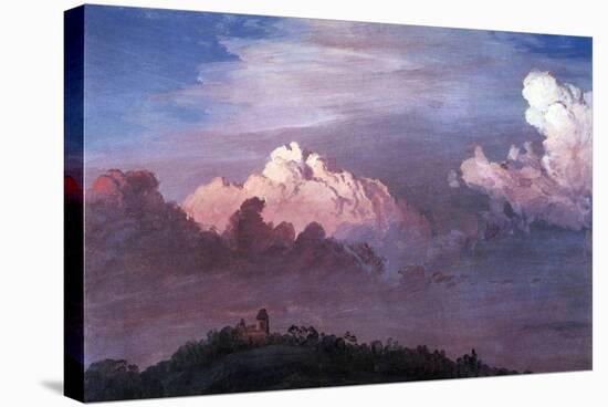 Olana in the Clouds-Frederic Edwin Church-Stretched Canvas