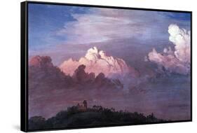 Olana in the Clouds-Frederic Edwin Church-Framed Stretched Canvas