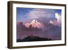 Olana in the Clouds-Frederic Edwin Church-Framed Art Print