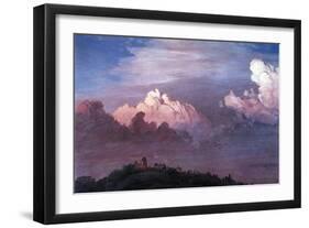 Olana in the Clouds-Frederic Edwin Church-Framed Art Print