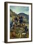 Olav Kyrre points out the city Bergen, 1896-Nikolai Astrup-Framed Giclee Print