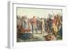 Olav Trygvasson is chosen to be king of Oreting, 1859 watercolor on paper-Peter Nicolai Arbo-Framed Giclee Print