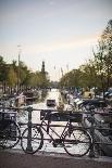 The Netherlands, Holland, Amsterdam, bicycle on railing-olbor-Photographic Print