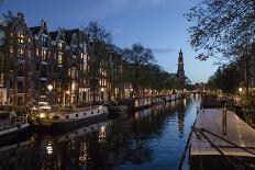 The Netherlands, Holland, Amsterdam, Prinsengracht, blue hour-olbor-Photographic Print