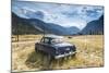 Old Abandoned American Car by Road, British Colombia, Canada-Peter Adams-Mounted Photographic Print