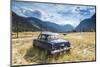 Old Abandoned American Car by Road, British Colombia, Canada-Peter Adams-Mounted Photographic Print