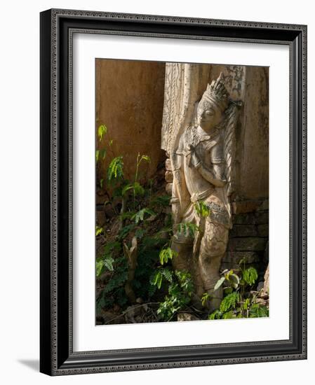 Old Abandoned Buddhist Temples in the Inle Lake Region, Shan State, Myanmar-Julio Etchart-Framed Photographic Print