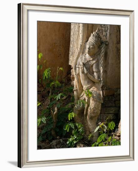 Old Abandoned Buddhist Temples in the Inle Lake Region, Shan State, Myanmar-Julio Etchart-Framed Photographic Print