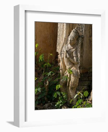 Old Abandoned Buddhist Temples in the Inle Lake Region, Shan State, Myanmar-Julio Etchart-Framed Photographic Print