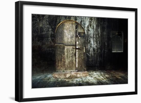 Old Abandoned Creepy House-Netfalls-Framed Art Print