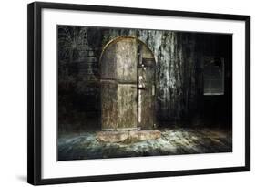 Old Abandoned Creepy House-Netfalls-Framed Art Print