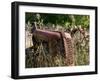 Old Abandoned Farm Tractor, Defiance, Missouri, USA-Walter Bibikow-Framed Photographic Print