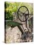 Old Abandoned Farm Tractor, Defiance, Missouri, USA-Walter Bibikow-Stretched Canvas