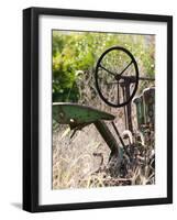 Old Abandoned Farm Tractor, Defiance, Missouri, USA-Walter Bibikow-Framed Photographic Print