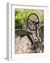 Old Abandoned Farm Tractor, Defiance, Missouri, USA-Walter Bibikow-Framed Photographic Print