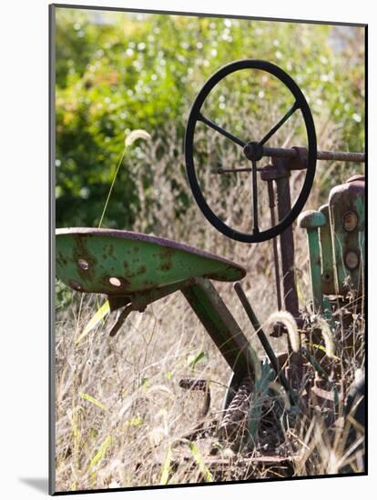 Old Abandoned Farm Tractor, Defiance, Missouri, USA-Walter Bibikow-Mounted Photographic Print