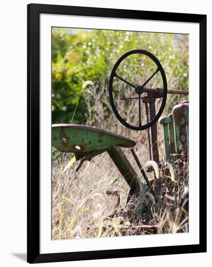 Old Abandoned Farm Tractor, Defiance, Missouri, USA-Walter Bibikow-Framed Photographic Print