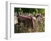 Old Abandoned Farm Tractor, Defiance, Missouri, USA-Walter Bibikow-Framed Photographic Print