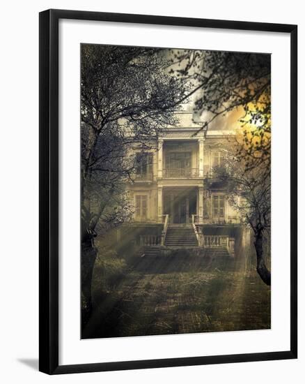 Old Abandoned  Scary Haunted House-Netfalls-Framed Premium Photographic Print