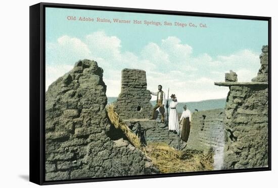 Old Adobe Ruins, Warner Hot Springs-null-Framed Stretched Canvas