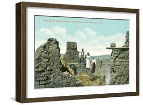 Old Adobe Ruins, Warner Hot Springs-null-Framed Art Print