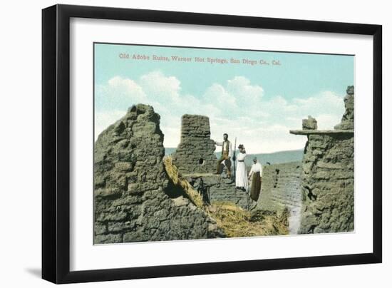 Old Adobe Ruins, Warner Hot Springs-null-Framed Art Print