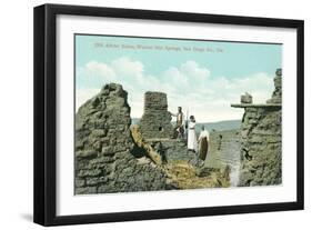 Old Adobe Ruins, Warner Hot Springs-null-Framed Art Print