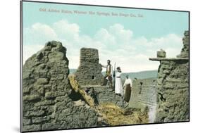 Old Adobe Ruins, Warner Hot Springs-null-Mounted Art Print