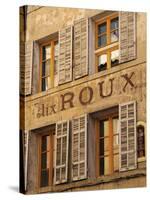 Old Advertising Sign on the Side of a Building, Aix-En-Provence, Bouches-Du-Rhone, Provence, France-Peter Richardson-Stretched Canvas