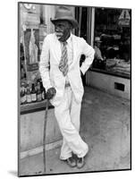 Old African American Man Wearing a Disheveled Outfit in Small Southern Town-Alfred Eisenstaedt-Mounted Photographic Print